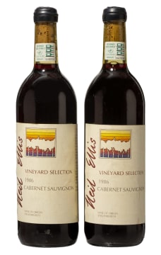 Neil Ellis Wines; Vineyard Selection Cabernet Sauvignon; 1986; 2 (1 x 2); 750ml