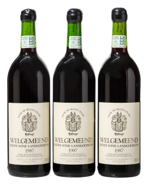Welgemeend; Red; 1987; 3 (1 x 3); 750ml
