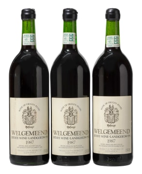 Welgemeend; Red; 1987; 3 (1 x 3); 750ml