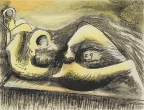 Henry Moore; Reclining Figure