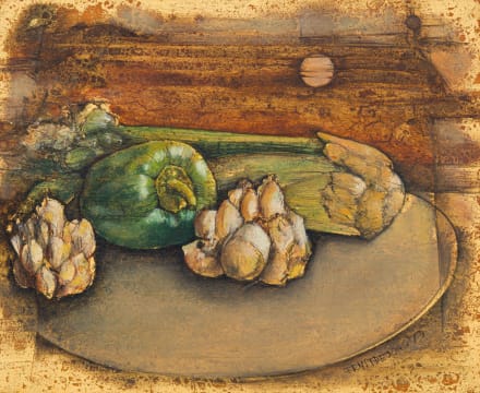 Ernst de Jong; Still Life with Green Pepper