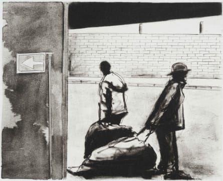 Sam Nhlengethwa; Looking Around II