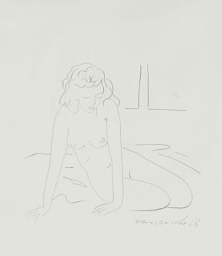 Maurice van Essche; Seated Nude