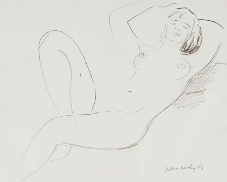 Maurice van Essche; Reclining Nude
