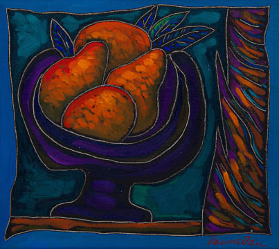 Jan Vermeiren; Purple Bowl with Pears