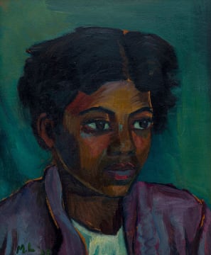 Maggie Laubser; Portrait of a Young Woman