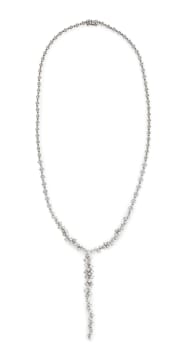 Diamond lariat necklace