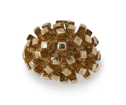 Gold sputnik ring