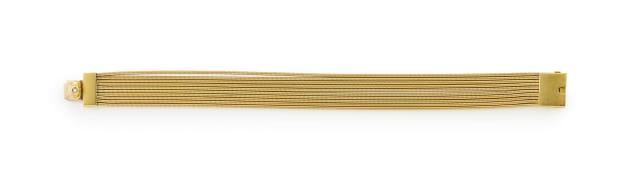 Multi-strand gold bracelet