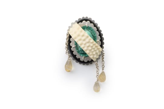 Errico Cassar; Errico Cassar 'Water Under the Bridge' brooch pendant