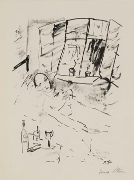 Irma Stern; Figure Lying, from the Visionen (Visions) Portfolio