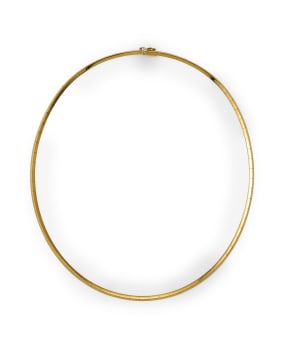Gold choker necklace