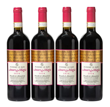 Podere Le Ripi; Brunello di Montalcino Amore e Magia; 2016; 4 (1 x 4); 750ml