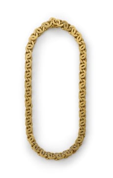 Gold diamond necklace