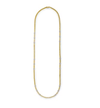 Diamond curb link chain
