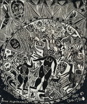 John Muafangejo; Adam and Eve