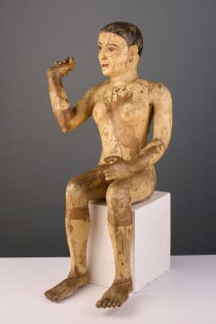 Articulated temple figure, India, 18th century