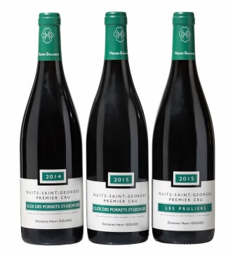 Henri Gouges; Nuits-Saint-Georges Collection; 2014,2015; 3 (1 x 3); 750ml