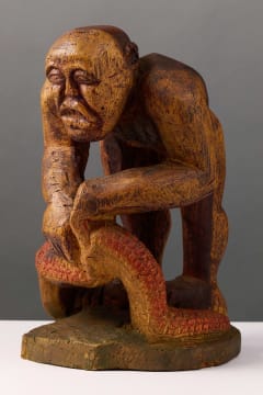 Owen and Goldwin Ndou; Man and Python