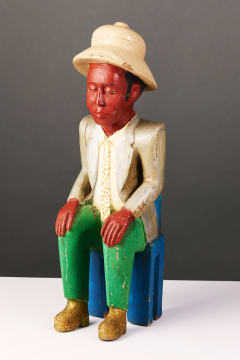 Colon seated figure, West Africa