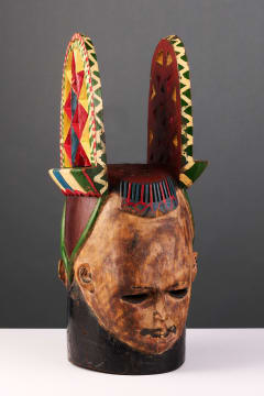 Kanus Mask Ejagham Janus helmet mask, Nigeria | Strauss & Co