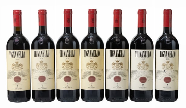Antinori; Tignanello Toscana; 2015, 2016, 2018 - 2021; 7 (1 x 7); 750ml