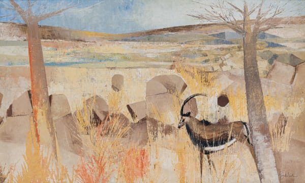 Gordon Vorster; Sable in a Rocky Landscape