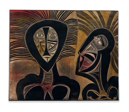 Cecil Skotnes; Untitled (Talking Heads)
