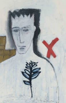 Philip Badenhorst; Untitled (Figure with Plant)
