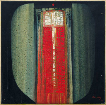 Larry Scully; Abstract in Red