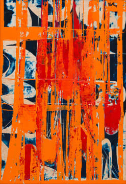 Arthur Edward Cantrell; Untitled (Abstract in Orange)