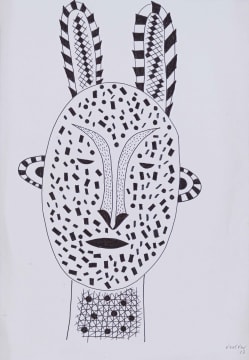 Andrew Verster; Untitled (Patterned Head)