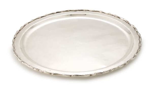 A Mexican silver salver