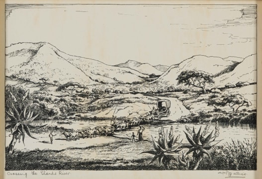 Walter Battiss; Crossing the Elands River