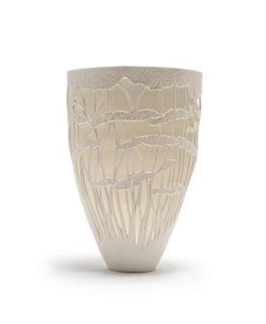Cilla Williams; Vase with tree lattice detail