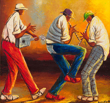 Musicians by Velaphi (George) Mzimba | Strauss & Co