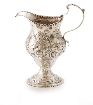 A George III silver cream jug, Thomas Shepherd, London, 1769