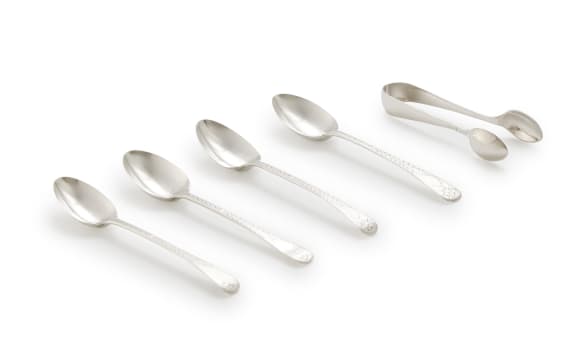A set of four George III silver teaspoons, William Eley I & William Fern, 1815
