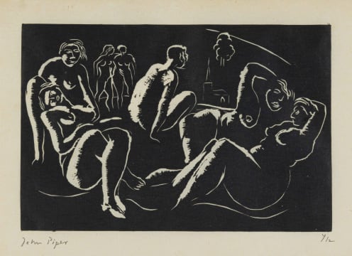 John Piper; Figures in a Landscape