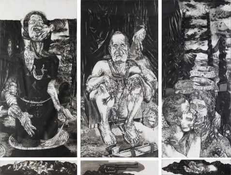 Diane Victor; An Accidental Settler Taken Further (ED2), triptych