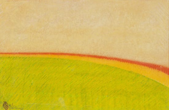 Pieter van der Westhuizen; Landscape in Green, Yellow and Orange