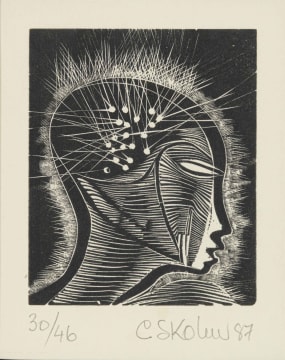 Cecil Skotnes; Untitled (Head in Profile)