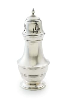 A George V silver sugar caster, Selfridge & Co Ltd, Birmingham, 1935