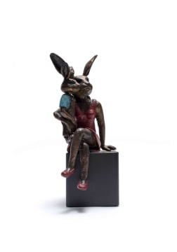 Carol Cauldwell; Mini Rabbit Mom and Baby
