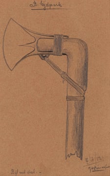 Jacob Hendrik Pierneef; Bijl Met Steel (Ax with Handle)