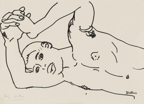 Walter Battiss; Male Nude (Torso)