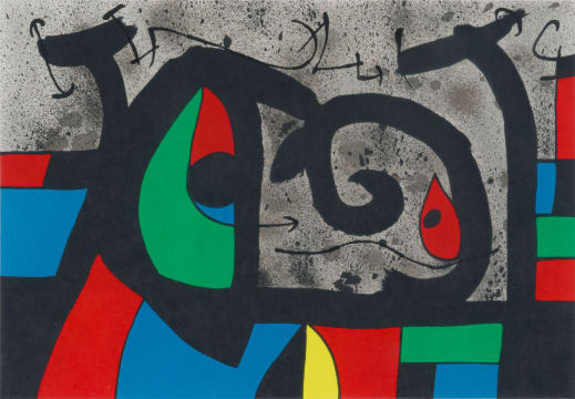 Joan Miró; Plate (folio 22) from Le Lézard aux Plumes d'Or (The Lizard with Golden Feathers)