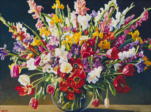 Gerhard Batha; Flowers in a Vase