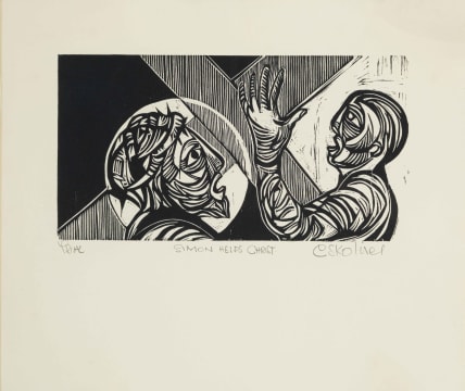 Cecil Skotnes; Simon Helps Christ, Stations of the Cross Series