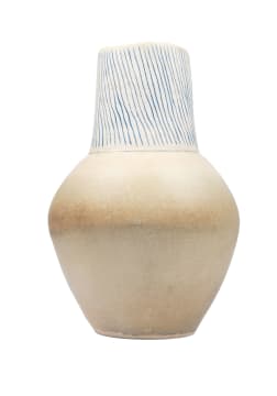 Anton Bosch; Vase with blue lines